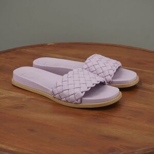 Dolce Vita Womens Grazie Sandals Lilac Stella Slides Purple Faux Leather 6.5